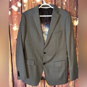 Indochino Elegant Charcoal Men's Wool Blazer
